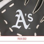 Franklin Sports MLB Youth Teeball Glove + Foam Ball Set - Kids Oakland Athletics Baseball + Teeball Mitt and Ball - Perfect First Kids Glove - 9.5"