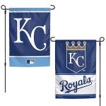 Wincraft MLB Kansas City Royals Flag12x18 Garden Style 2 Sided Flag, Team Colors, One Size
