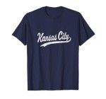 Kansas City KC T-Shirt Vintage Baseball Sports Script T-Shirt