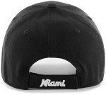 47 Miami Marlins Hat Mens Womens MVP Adjustable Baseball Cap, Black/White, One Size