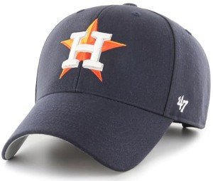 47 Brand MLB Team Color Primary Logo MVP Adjustable Structure Baseball Cap Hat, Adult One Size Fits All - Houston Astros Navy