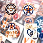 Stickers Pack Houston Vinyl Astros Aesthetic Stickers Pack of 49 pcs