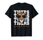 Vintage Tigers Inspirational Athletic Name Design Gift T-Shirt