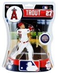 CLARKtoys Los Angeles Angels Mike Trout White Jersey 6" Figurine, Los Angeles Dodgers Action Figure