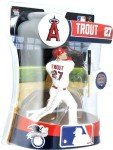 CLARKtoys Los Angeles Angels Mike Trout White Jersey 6" Figurine, Los Angeles Dodgers Action Figure