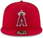 New Era MLB 59FIFTY Team Color Authentic Collection Fitted On Field Game Cap Hat (7 1/2, Los Angeles Angels)