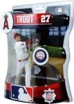 CLARKtoys Los Angeles Angels Mike Trout White Jersey 6" Figurine, Los Angeles Dodgers Action Figure