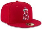 New Era MLB 59FIFTY Team Color Authentic Collection Fitted On Field Game Cap Hat (7 1/2, Los Angeles Angels)