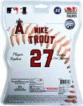 CLARKtoys Los Angeles Angels Mike Trout White Jersey 6" Figurine, Los Angeles Dodgers Action Figure