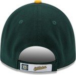 New Era MLB The League Youth 9FORTY Team Color Primary Logo Adjustable Hat Cap One Size Fits All - Oakland Athletics Green Yellow