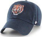 47 Brand MLB Cooperstown Primary Logo Clean Up Adjustable Baseball Cap Hat, Adult One Size Fits All - Detroit Tigers Navy