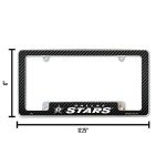 Rico Industries NHL Dallas Stars Black 12" x 6" Chrome All Over Automotive License Plate Frame for Car/Truck/SUV