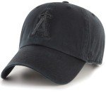 47 Brand MLB Black Black Primary Logo Clean Up Adjustable Baseball Cap Hat, Adult One Size Fits All - Los Angeles Angels