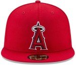 New Era MLB 9FIFTY Adjustable Snapback Hat Cap One Size Fits All (Los Angeles Angels Red)