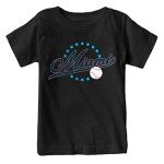 Miami Baseball Vintage Kid's Fan T-Shirt (Black Shirt, 3T)