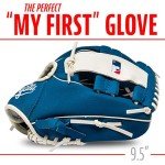 Franklin Sports MLB Youth Teeball Glove + Foam Ball Set - Kids Kansas City Royals Baseball + Teeball Mitt and Ball - Perfect First Kids Glove - 9.5"