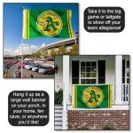 Oakland Athletics Retro Vintage Logo Flag and Banner