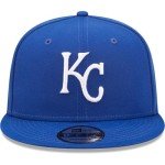 New Era Unisex-Adult MLB 9Fifty Team Color Primary Logo Adjustable Snapback Hat Cap One Size Fits All - Kansas City Royals Blue