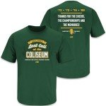 Last Call at The Coliseum T-Shirt for Oakland Baseball Fans (SM-5XL) (Forest Green Short Sleeve, Large)
