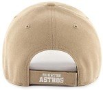 47 MLB Khaki White Primary Logo MVP Adjustable Hat, Adult One Size Fits All - Houston Astros - Khaki White