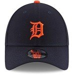 New Era Unisex-Adult MLB The League 9FORTY Alternate Primary Logo Adjustable Hat Cap One Size Fits All - Detroit Tigers Navy