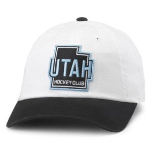 AMERICAN NEEDLE Unisex Utah Hockey Club Blue Line Adjustable Snapback Baseball Hat (40742A-UHC-WHBL)
