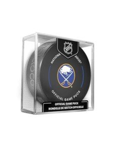 Buffalo Sabres Official Game Hockey Puck with Holder