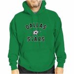 Wright & Ditson Adult NHL Gameday Hooded Sweatshirt - Officially Licensed - Fleece Hockey Pullover - Unisex Hoodie (Dallas Stars - Kelly Green, Large)