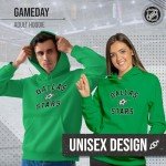 Wright & Ditson Adult NHL Gameday Hooded Sweatshirt - Officially Licensed - Fleece Hockey Pullover - Unisex Hoodie (Dallas Stars - Kelly Green, Large)