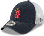 New Era MLB 9FORTY Mesh Cooperstown Trucker Adjustable Hat Cap One Size Fits All (US, Alpha, One Size, Los Angeles Angels)