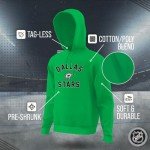Wright & Ditson Adult NHL Gameday Hooded Sweatshirt - Officially Licensed - Fleece Hockey Pullover - Unisex Hoodie (Dallas Stars - Kelly Green, Large)