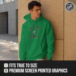Wright & Ditson Adult NHL Gameday Hooded Sweatshirt - Officially Licensed - Fleece Hockey Pullover - Unisex Hoodie (Dallas Stars - Kelly Green, Large)