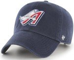 47 Brand MLB Cooperstown Primary Logo Clean Up Adjustable Baseball Cap Hat, Adult One Size Fits All - Los Angeles Angels Navy