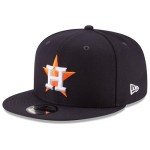 New Era Unisex-Adult MLB 9Fifty Team Color Primary Logo Adjustable Snapback Hat Cap One Size Fits All - Houston Astros Navy