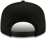 New Era MLB 9FIFTY Black Black Primary Logo Team Adjustable Snapback Hat Cap One Size Fits All - Los Angeles Angels Black