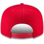 New Era Unisex-Adult MLB 9Fifty Team Color Primary Logo Adjustable Snapback Hat Cap One Size Fits All - Los Angeles Angels Red