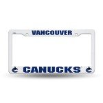 Rico Industries NHL Vancouver Canucks Plastic License Plate Frame, 6 x 12.25-"