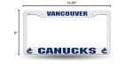 Rico Industries NHL Vancouver Canucks Plastic License Plate Frame, 6 x 12.25-"