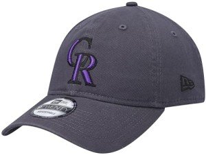 New Era MLB Core Classic 9TWENTY Graphite Charcoal Color Adjustable Hat Cap One Size Fits All - Colorado Rockies Charcoal Graphite