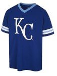 MLB Kids Youth 4-20 Official Primary Logo Ballpark Team Jersey (US, Numeric, 14, 16, Regular, Kansas City Royals - Blue)