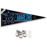 Miami Marlins Pennant Banner and Wall Tack Pads