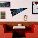 Miami Marlins Pennant Banner and Wall Tack Pads