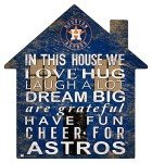 Fan Creations MLB Houston Astros Unisex Houston Astros House Sign, Team Color, 12 inch