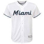 Outerstuff Yuli Gurriel Miami Marlins MLB Kids Youth 8-20 White Home Player Jersey (14-16)
