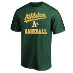 Outerstuff MLB Kids Youth 8-20 Official City Headline Arch Logo Team T-Shirt (US, Numeric, Size: 10-12, Regular, Oakland Athletics - Green)
