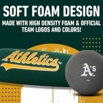Franklin Sports Oakland Athletics Foam Bat & Ball Set - 21" Soft Jumbo Team Baseball Bat and Ball Team Logo - MLB Official Licensed Product, Black