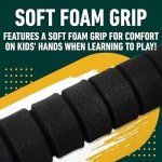 Franklin Sports Oakland Athletics Foam Bat & Ball Set - 21" Soft Jumbo Team Baseball Bat and Ball Team Logo - MLB Official Licensed Product, Black