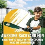 Franklin Sports Oakland Athletics Foam Bat & Ball Set - 21" Soft Jumbo Team Baseball Bat and Ball Team Logo - MLB Official Licensed Product, Black