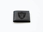 Rico Industries Laser Engraved Billfold Wallet, Oakland Raiders, Black