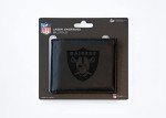 Rico Industries Laser Engraved Billfold Wallet, Oakland Raiders, Black